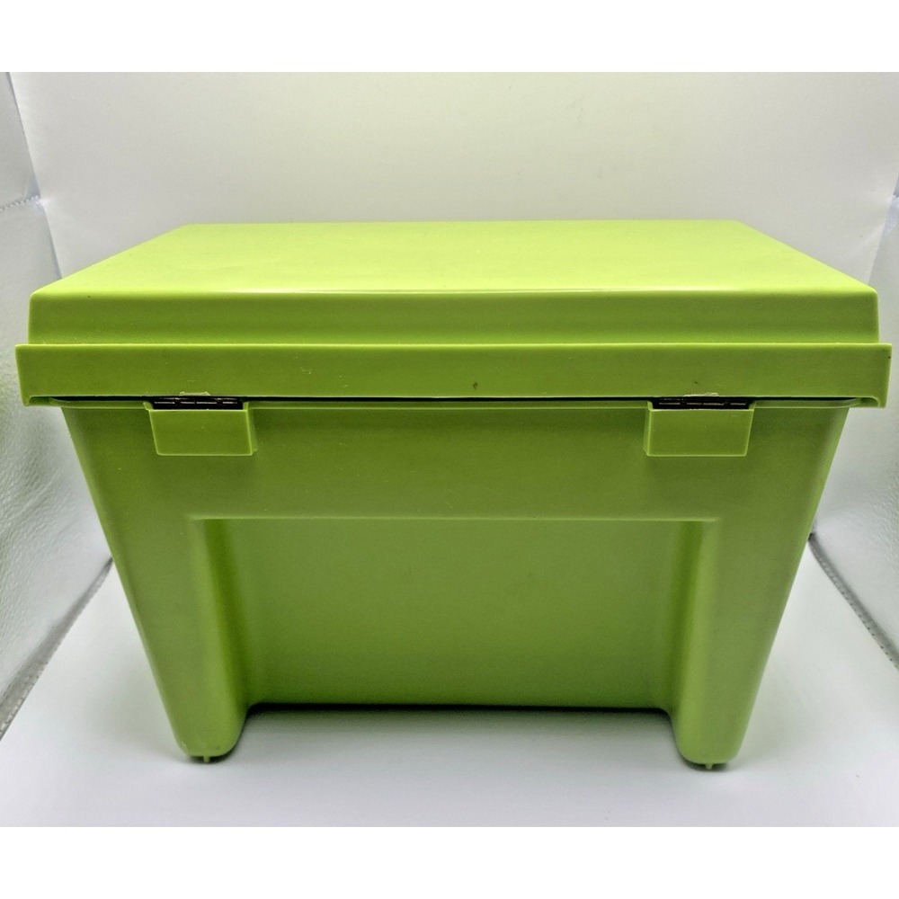 Vintage Betty Crocker Recipe Card Library File Box Green Apple/Avocado BOX ONLY - Picture 6 of 8